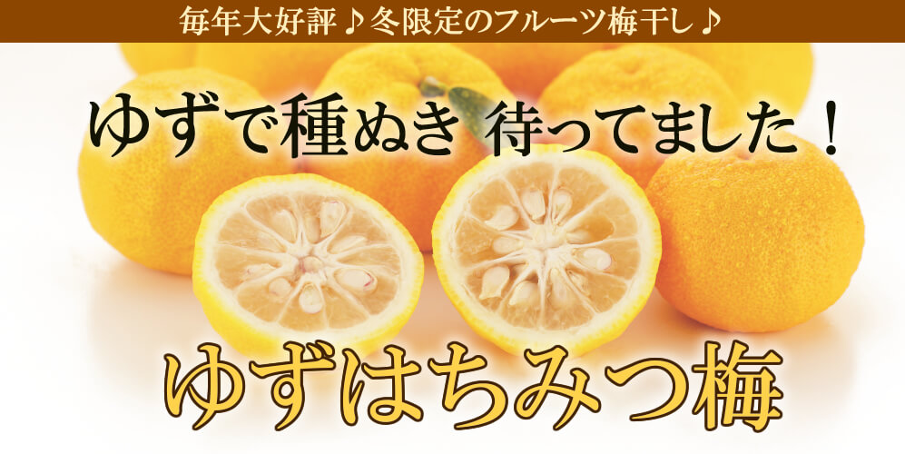 冬限定♪送料無料!ゆずはちみつ梅