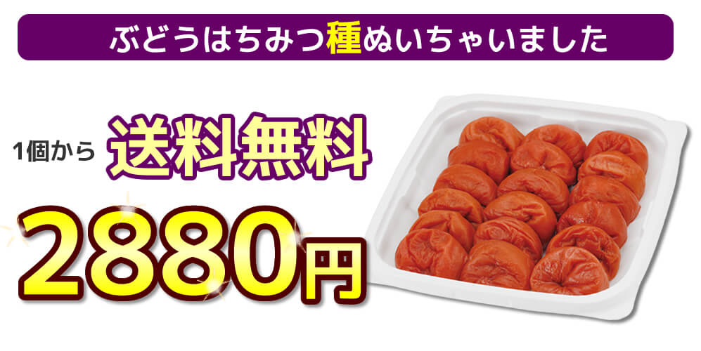 秋限定♪送料無料!ぶどうはちみつ梅