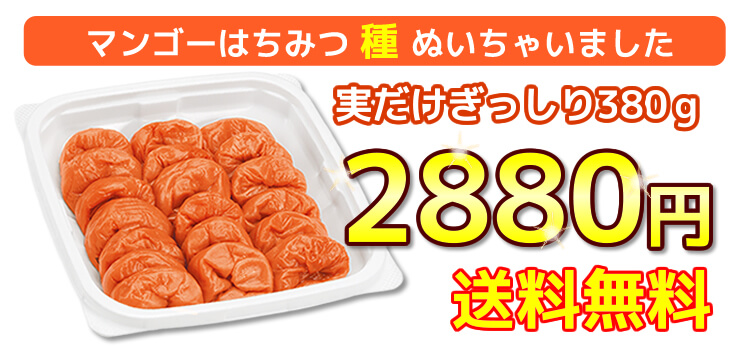 送料無料♪マンゴーはちみつ 種ぬいちゃいました