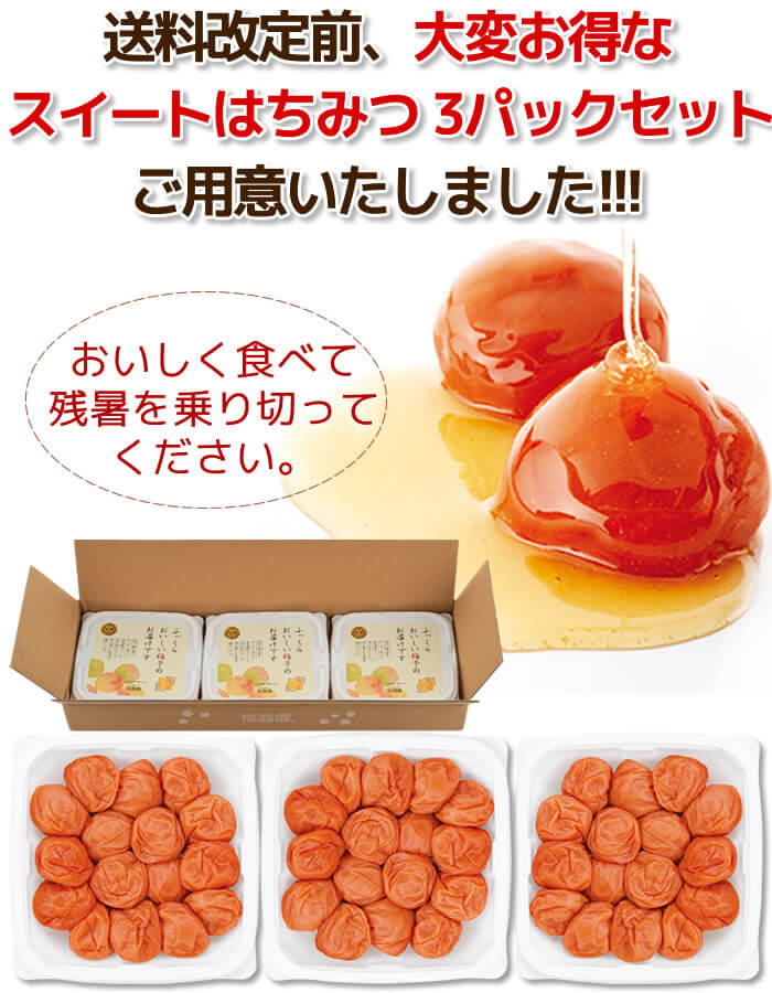スイートはちみつ380g 3パックセット