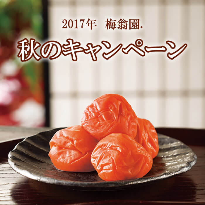 2017年 梅翁園. お中元キャンペーン♪