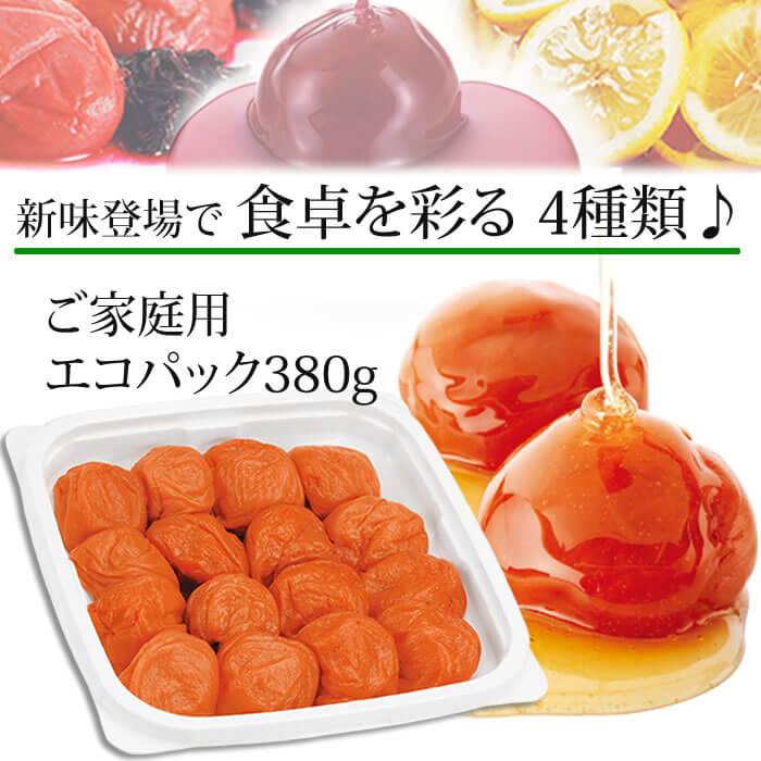 料理にも♪梅干しでアレンジいろいろ!ご家庭用エコパック380g