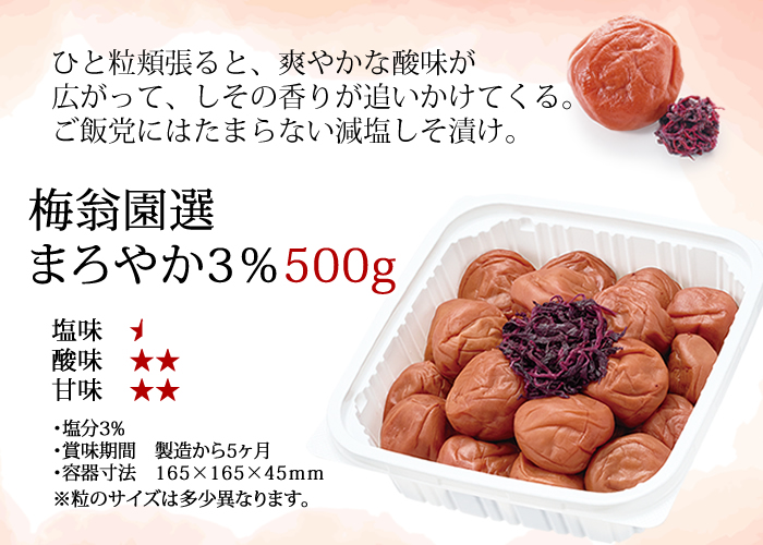 こだわりの味を 梅翁園選