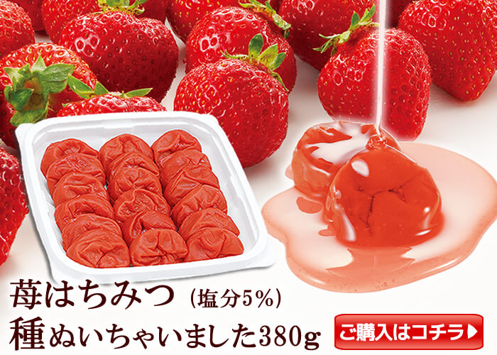 【季節限定】種ぬき苺はちみつ梅380g