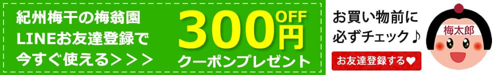 LINEお友達登録で300円オフクーポンプレゼント♪